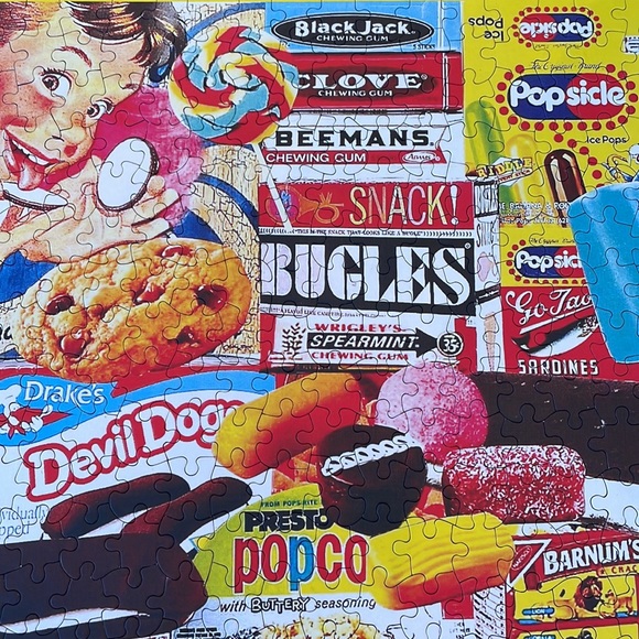 White Mountain 1,000 piece puzzle-things I ate as a kid - Picture 5 of 9